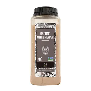 Soeos Fine Ground White Pepper 18oz (510g), Freshly Packed to Keep Peppers Fresh, Fine Grain, White Pepper Powder, White Peppercorns Powder