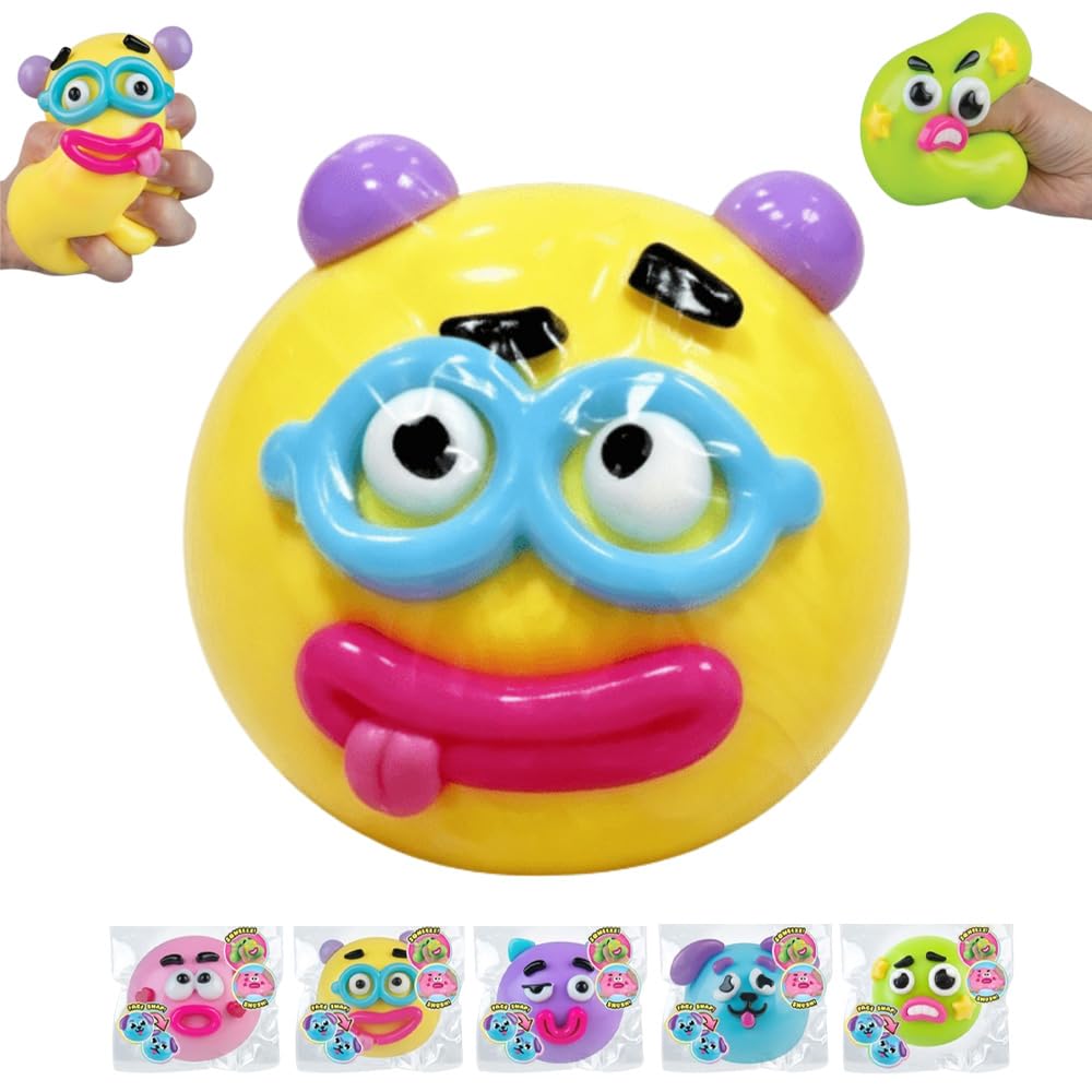 NEW Squishy - Curiosities Dog Face Swap Squishy Soft Moldable Cute Slow Rise Relaxing Sensory Fidget Relief Anxiety Stress Fun Desk Accessory for Adults