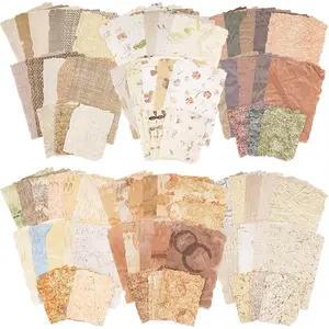 168Pcs Vintage-Style Embossed Fabric Texture Paper DIY Scrapbook Papers | Perfect for DIY Crafts, Scrapbooking Supplies, Bullet Journals, Crafts Decoration, Gift Wrapping, Handmade Greeting Cards - Tools & Hardware.