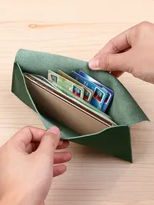 Unisex Long Wallet, Casual Trendy Wallet, Large Capacity Cash Organizer, High Aesthetic Coin Pouch, Soft Leather Envelope Storage Bag, Trendy Money Holder