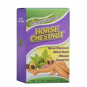 Horse Chestnut (Castaño de Indias) Supplement – Natural Circulation & Vein Support – Witch Hazel, Mikania & Cancerina – 60 Caplets – Made in Mexico