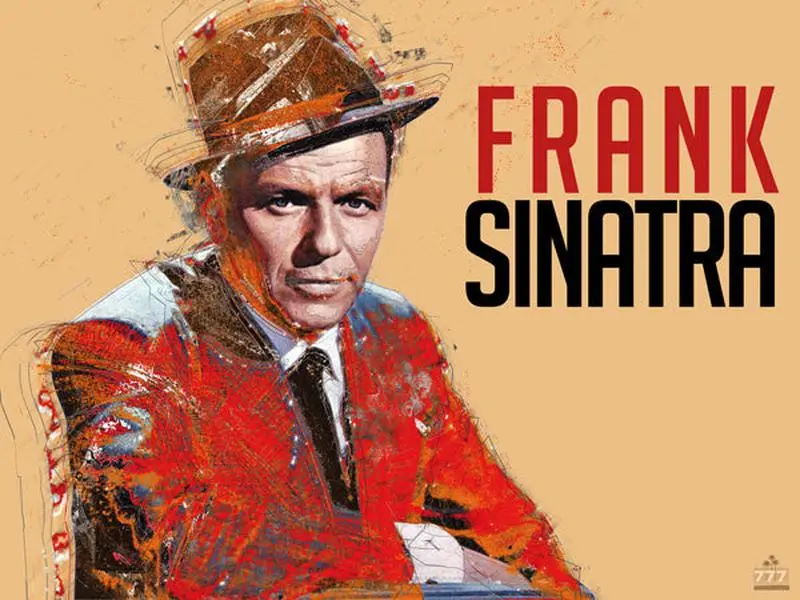 Frank Sinatra Poster Retro Music Art Print (24"x18")
