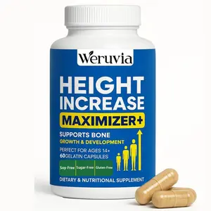Height Growth Pills | Natural Height Maximizer for Kids, Teens & Adults | Calcium & Vitamin Supplement for Bone Strength and Taller Growth