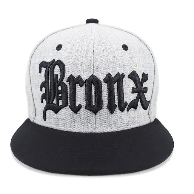 Grey BRONX Snapback Flat Hat (4 Colors)