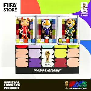 FIFA 2026 World Cup Official Licensed Mascot Toy Figurines Set of 3 (Maple, Zayu & Clutch), Collectable Soccer FIFA 26 Mascot Toys