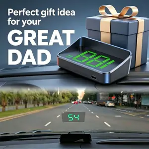 Joytutus GPS Head-Up Display Car Electronics, Universal Cars Accessories, USB Plug & Play, Dual Satellite System, Multi-Function Speedometer, Easy Installation for Safe Driving (Father's Day Gift)