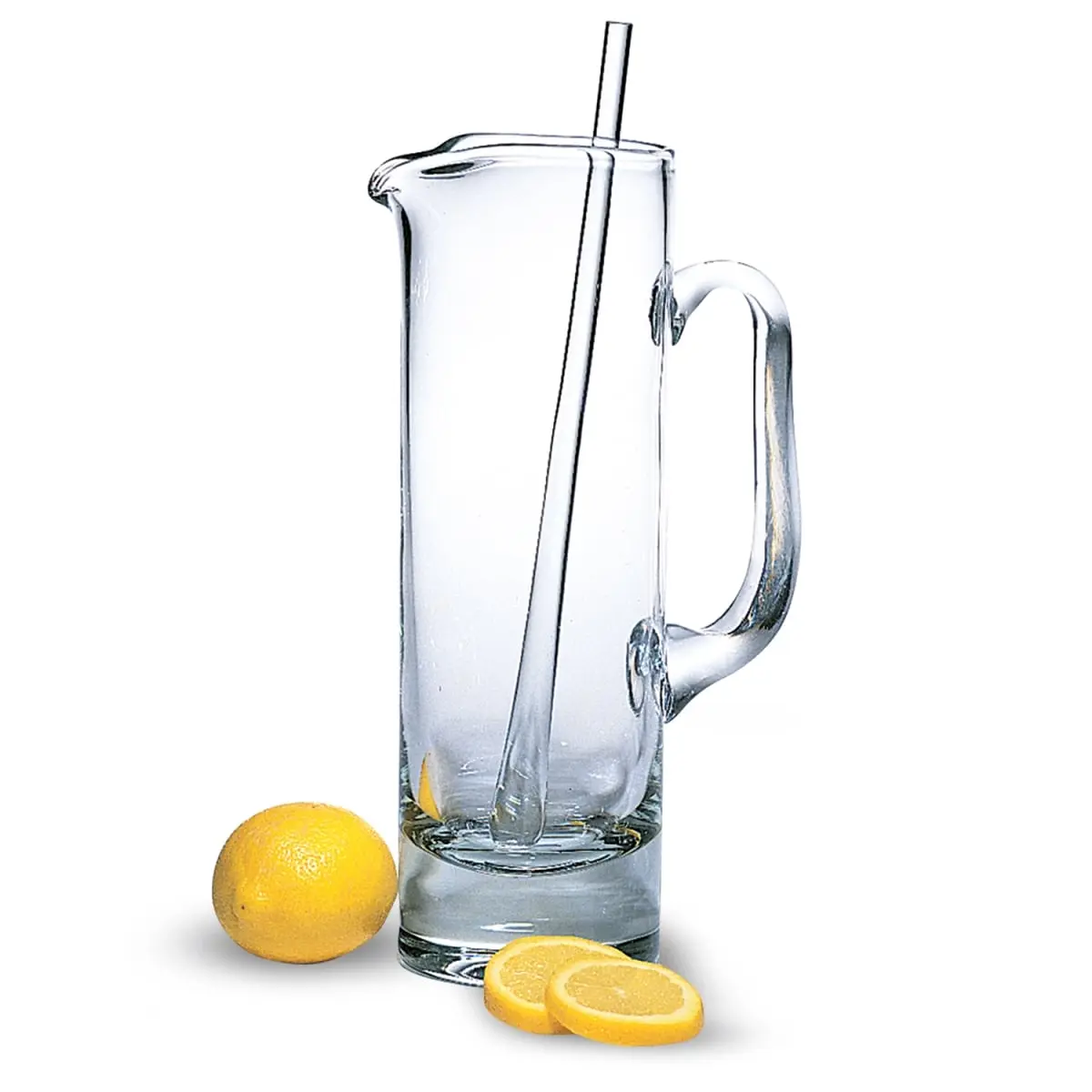 HomeRoots 376151 Stylish 54 oz Mouth-Blown European Crystal Martini Pitcher & Stirrer