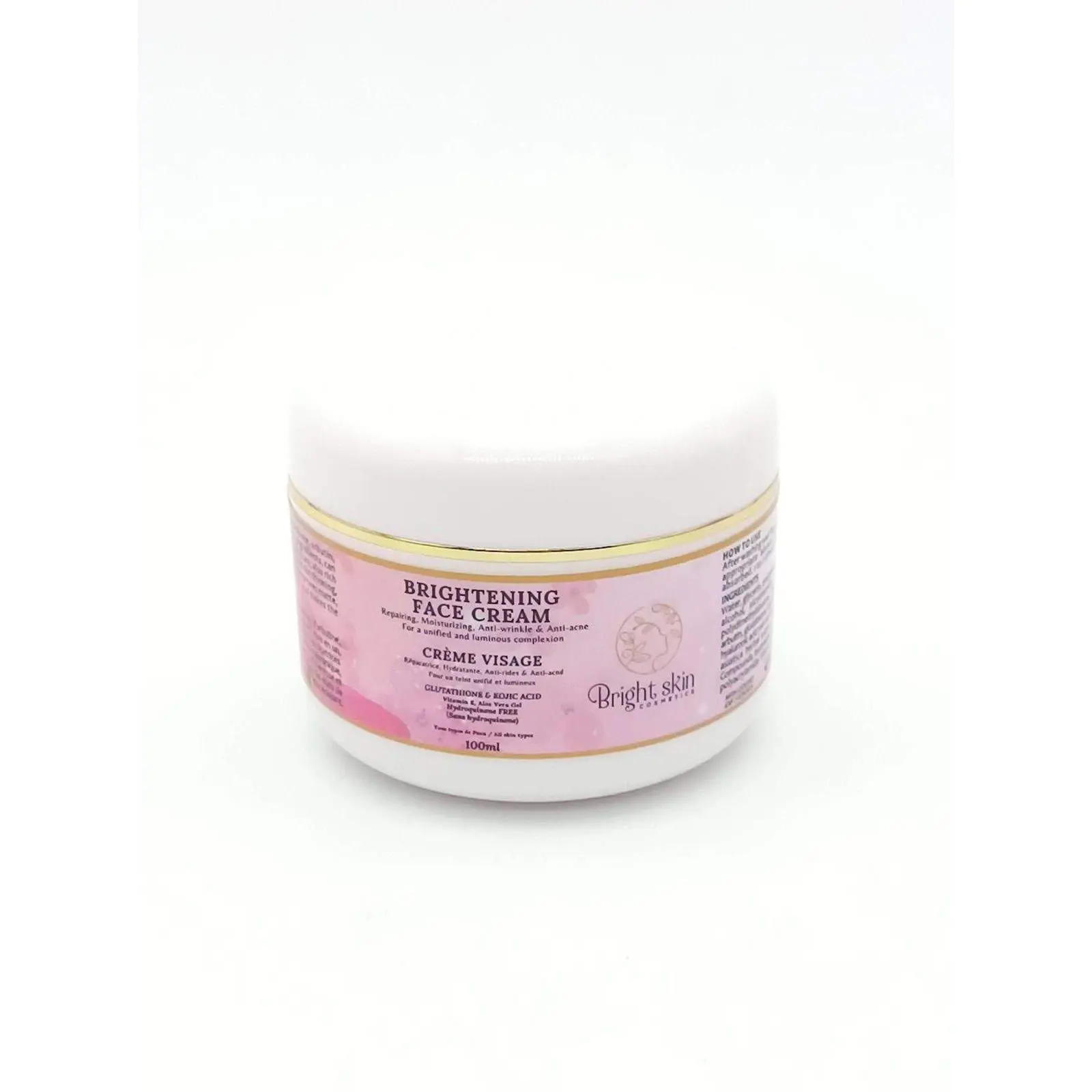 Bright Skin Brightening Face Cream Hydrating Daily Moisturizer For Smooth Soft And Radiant Looking Skin Nourishing Skincare Cream For Face Care Routine 4.9 oz