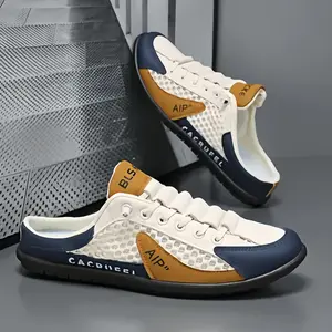 Men's fashionable sandals, loafers- soft upper, suitable for daily casual wear, vacation shoes, breathable and non slip casual shoes- suitable for outdoor walking, camping, beach- unisex, comfortable all year round