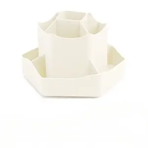 Large Capacity 360° Rotating Pen Holder, Desktop Stationery Storage Organizer, Minimalist Luxury Desk Storage Box for Office & Students, Office Desk Accessories, Office Supplies