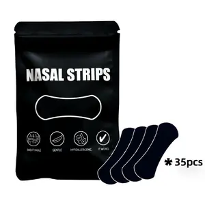 Breathing Performance Nasal Strips, Comfortable Breathable Anti-Oil Anti-Sweat Sports Nose Stickers, Sleep Snoring Prevention, Nasal Breathing Patch