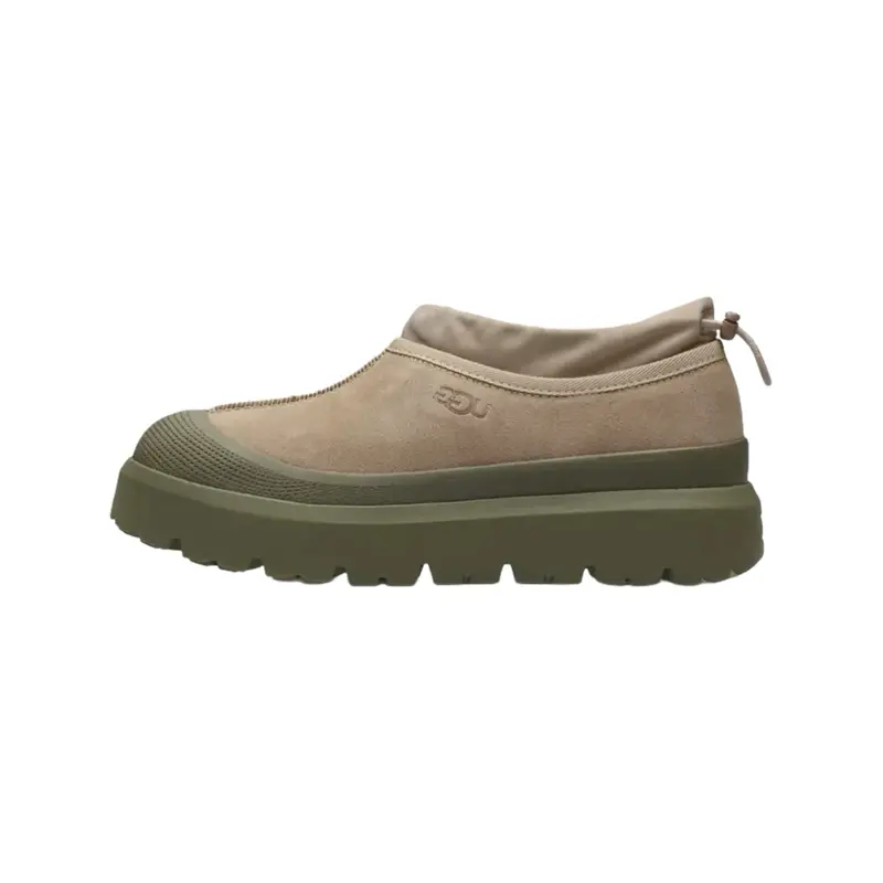 UGG Tasman Weather Hybrid Slipper Dune Burnt Olive Men’s Perfect Trendy Casual Comfort Fashion Footwear Walking Shoe Boy Classic Flipflop Slide Soft Pedal, Suede, Wool, Outdoor