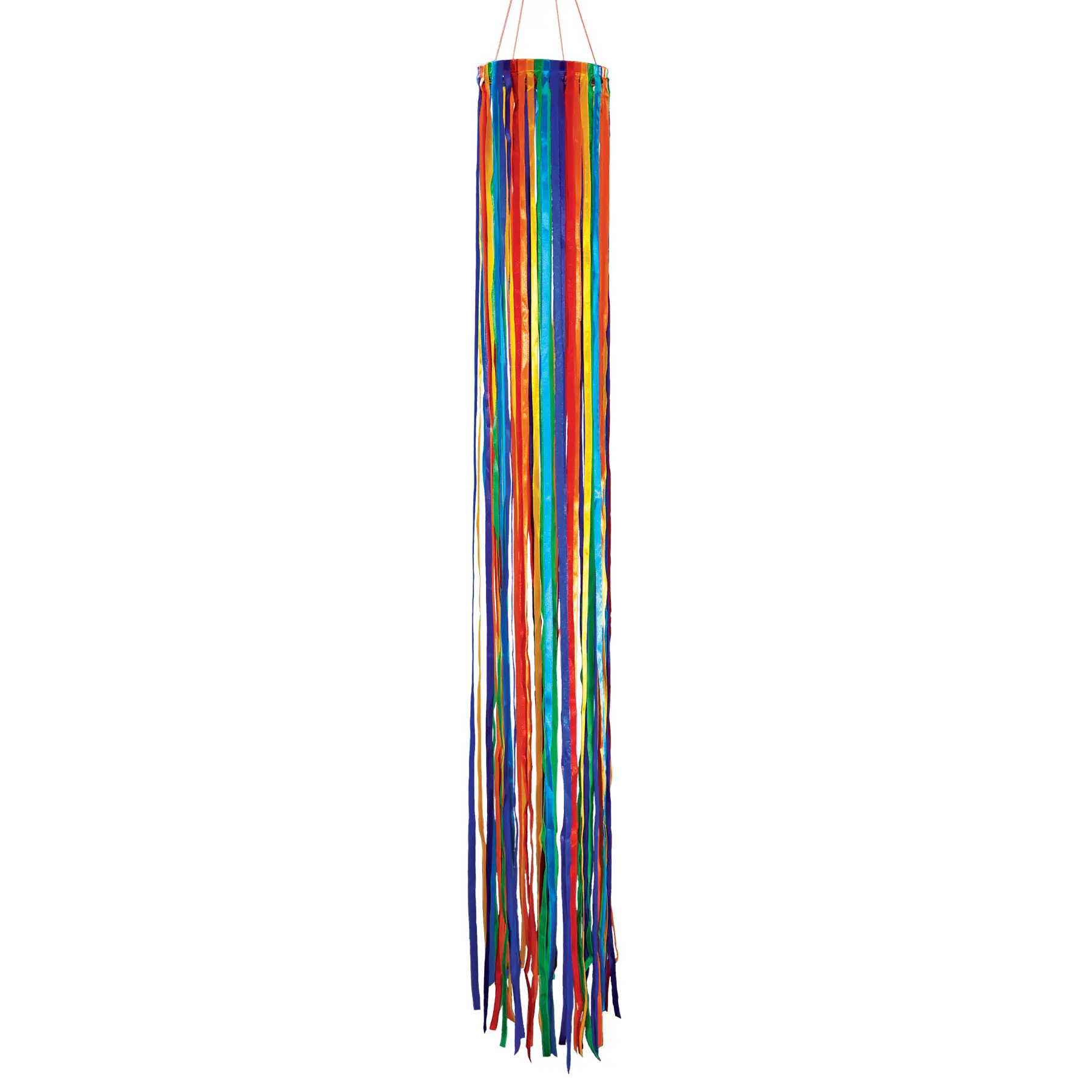 In the Breeze Ribbon Windsock -- Colorful Satin Ribbon Outdoor Hanging Décor Various Sizes & Colors Fun Bright Garden Decoration