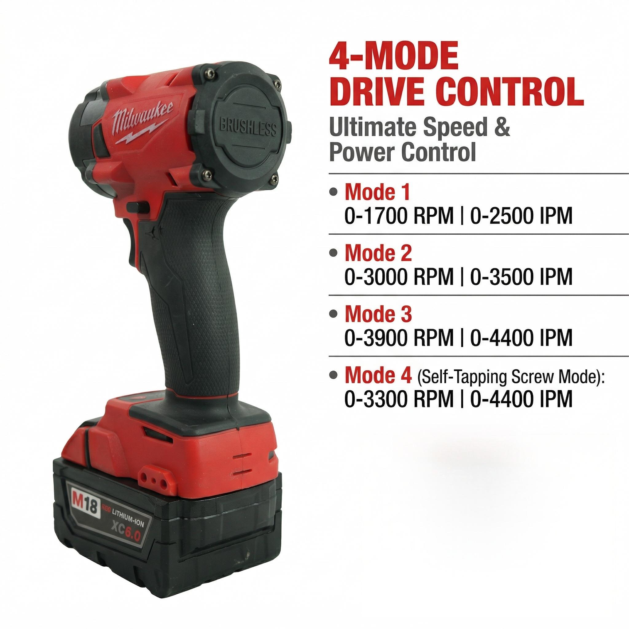 Milwaukee M18 FID3 18V 1/4 Inch Impact Driver Tool for Automotive and Jobsite Use High Torque