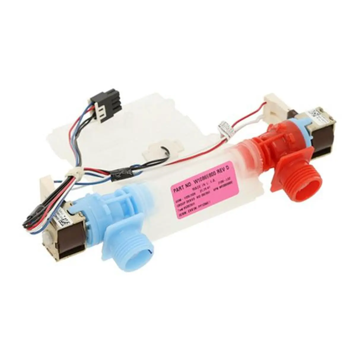 Whirlpool W11038689 Genuine OEM Replacement Water Inlet Valve, Durable Construction, Simple and Reliable Installation, Plumbing Part That Enhances Equipment Performance