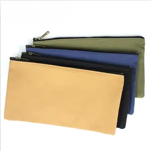4PCS Double-layer zipper tool bag, thickened canvas handbag, tool bag, hardware tool storage bag