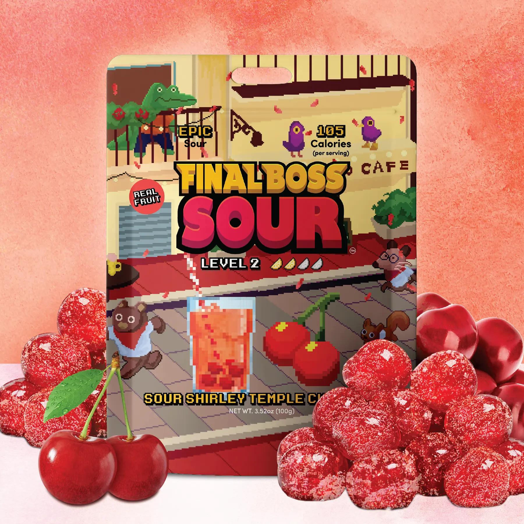 Final Boss Sour - Level 2 Shirley Temple Cherries Final Boss Sour - Level 2 Shirley Temple Cherries