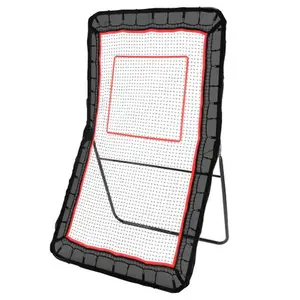 VEVOR Lacrosse Rebounder for Backyard, 4X7 Ft Volleyball Bounce Back Net, Pitchback Throwback Baseball Softball Return Training Screen, Adjustable Angle Shooting Practice Training Wall with Target Does not apply