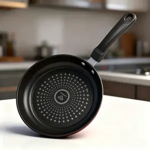 Smokeless Nonstick Flat Bottom Pan, Multi-Func Stir Fry Pan, Gas Induction Universal, High-Quality Modern Cookware Pots Pots Uncoated High-Purity Cast Iron polished Skillet Stainless Steel Multi-Size Frying Set Heat-Resistant Korean Stone