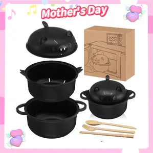 Ramen Noodle , Microwavable 45oz Pig Ramen Cooker with Complete Utensils Strainer Lid for College Dorm Kitchenware Holiday Gifts Bowls