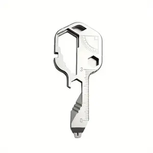 Stainless Steel Keychain Multitool, 24-in-1 EDC Tool with Stylish Design for Home and Outdoor Use, Multifunctional Key Tool for Home and Outdoor Use, Multipurpose Tool, Portable Multi Tool, Outdoor Multifunctional Tools
