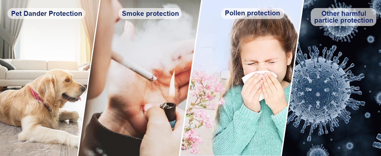 ToLife K1 Air Purifier: HEPA Filter for Pet Allergies & Dust! Portable, Baby-Friendly & Low-Noise Sleep Mode - Perfect for Home & Office