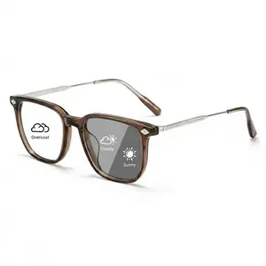 Lyrasses 2.0diamond-shaped design Photochromic Glasses | Anti Blue Light Blocking | Reduce Eye Fatigue | Fashion Unisex Lightweight Frame | Daily Use & Perfect Gift