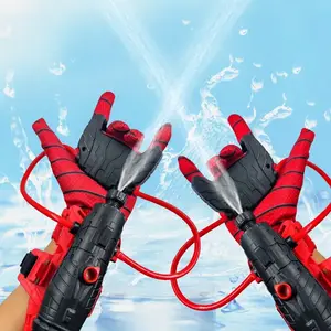 2pcs Spider Web Shooting Launcher Water Spray Kids Toy, Role Play Wrist Accessory, Summer Water Toy, Party Supplies, Birthday Gift, Festival Present, Squirt Guns