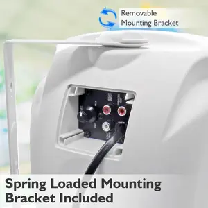 Outdoor Bluetooth Speaker System, 800W, Waterproof, White