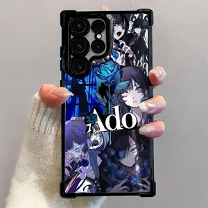 Ado Kyogen X Uta Smartphone Case Accessories, Shockproof TPU Cover for Samsung Galaxy S26 S25 S24 S23 S22 S21 FE Ultra Plus 4G 5G, Anti-Drop Transparent Soft Cellphone TPU Back Cover