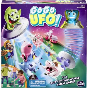 Goliath Go Go UFO Game | Alien Adventure Game with Non-Stop Slinky Action | 2-6 Players, Ages 6+