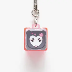 Bear Cherry 'Possum Clicky Keychains