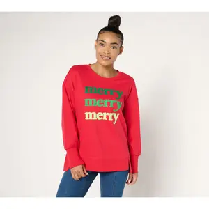 Jingle Belles by Kim Gravel Merry Merry Merry Sweatshirt