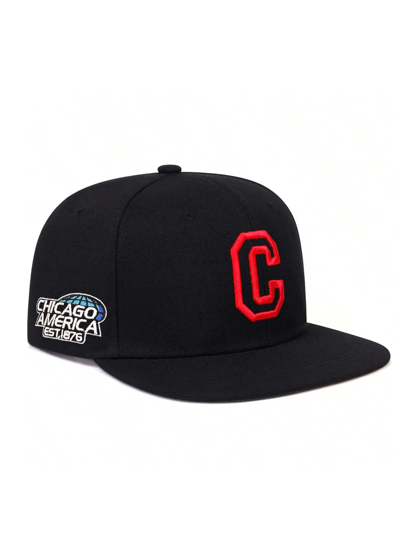 Unisex Chicago C Letter Branding Side Casual Baseball Cap, Adjustable Outdoor Sun Protection Hat, Perfect for Travel Beach Vacation, All Season Wear, Hat Accessory
