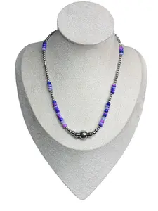 Tiffany Opal & Stainless Pearl Necklace