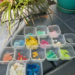 Customized Micro Ocean Plastic Earrings