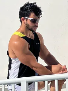 Athletic Man Slim Fit  Tank Top