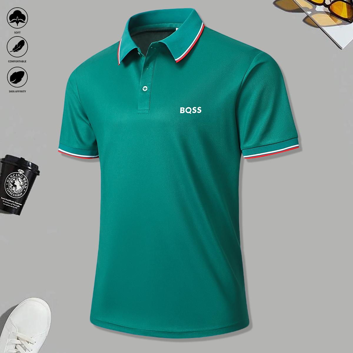 4 men's casual short-sleeved polo shirts mixed-color suit, breathable and refreshing, suitable for all seasons, is a good choice for men who give gifts during the holidays