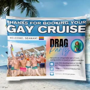 Thank for boking your Gay Cruise Prank Package - Bottomless Mimosa Gag Gift for Unforgettable Reactions & Privacy Guaranteed Envelope