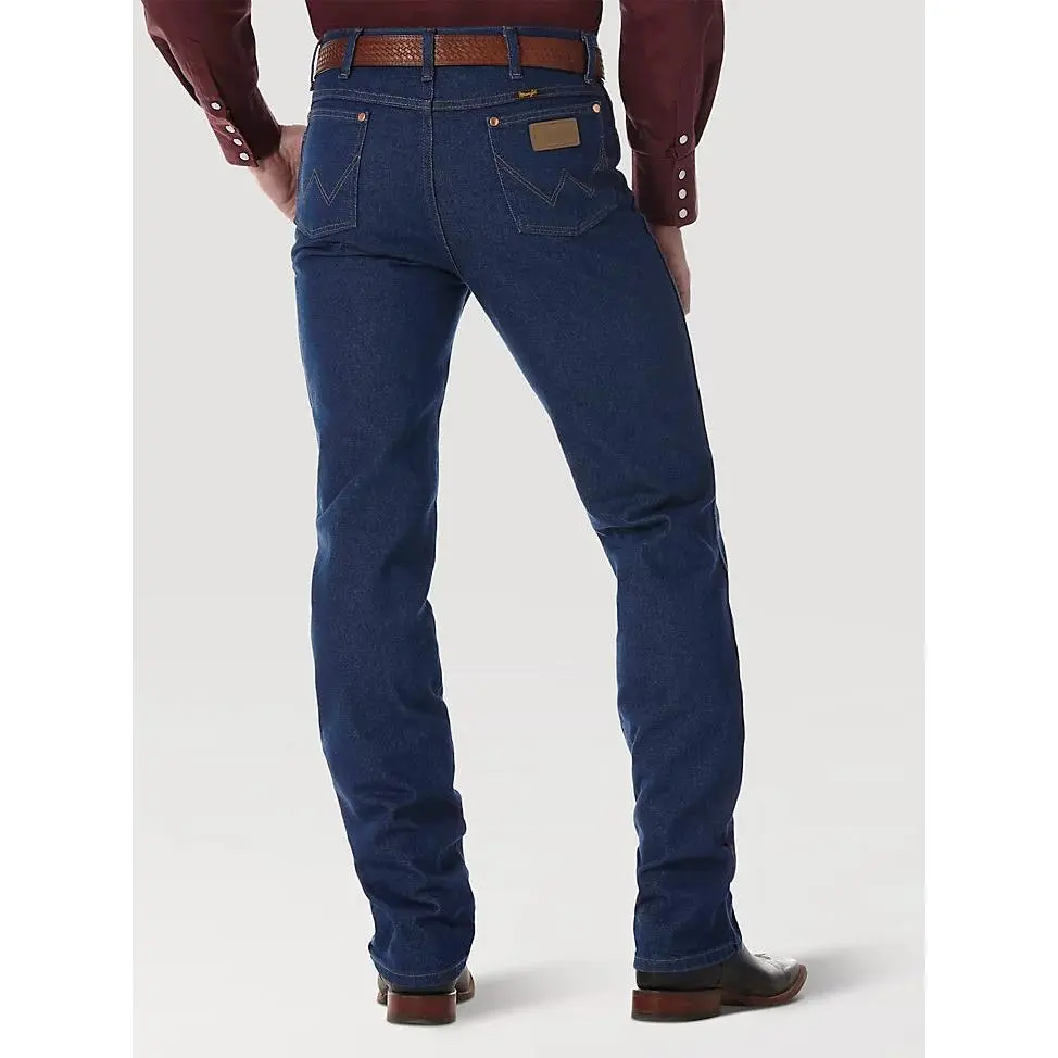Wrangler Women's Cowboy Cut Indigo Slim Fit Jeans - 14.75 oz Heavyweight 100% Cotton Denim Bottoms, Boot-Over Fit, Western Casual Style, Fitted