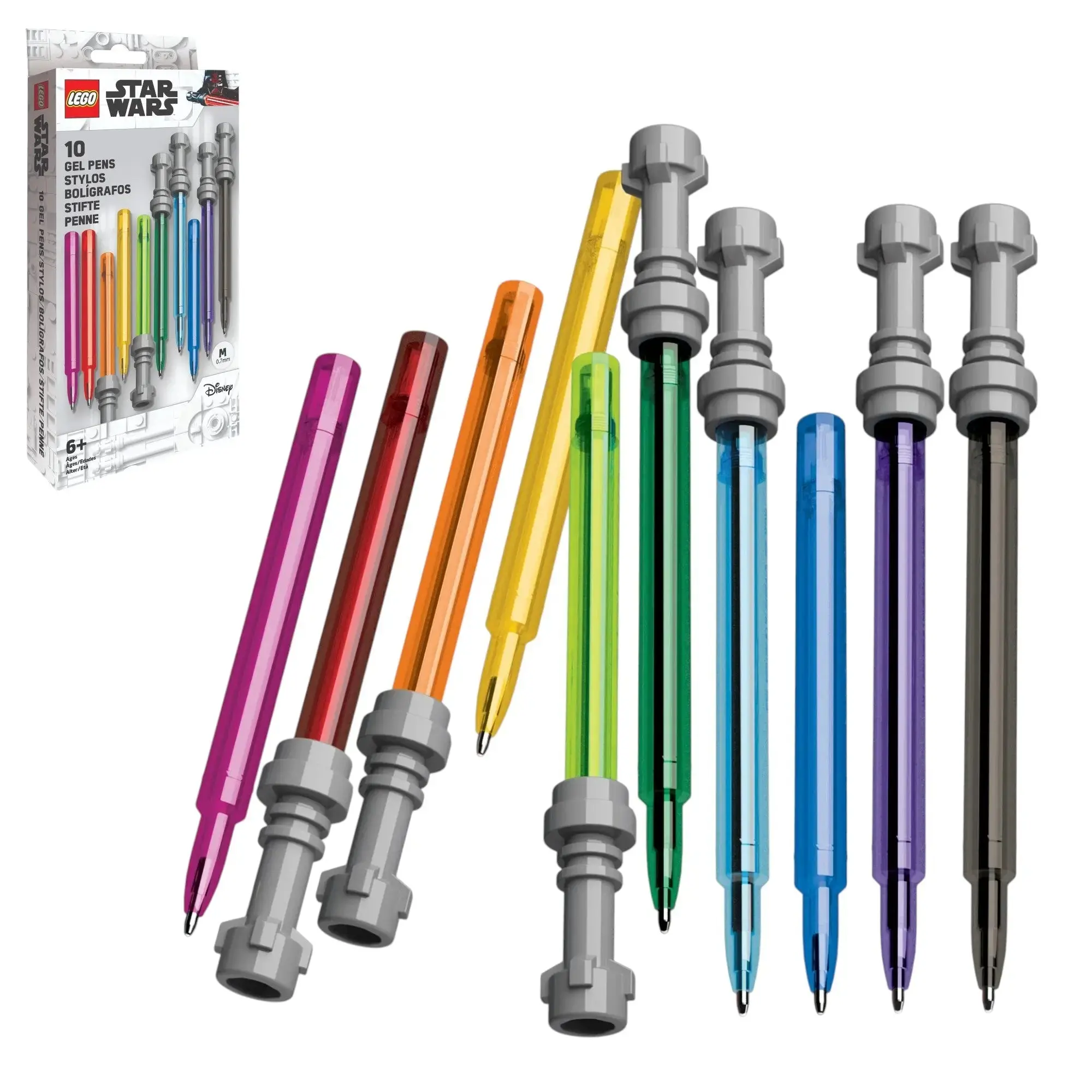 LEGO® Star Wars™ Lightsaber™ Gel Pen Set - 10 Pack Gel Pens (53116)