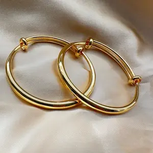 Adjustable Gold Filled Baby Bracelet for Toddlers - Perfect Accessory for Your Little One, Durable and Long-Lasting