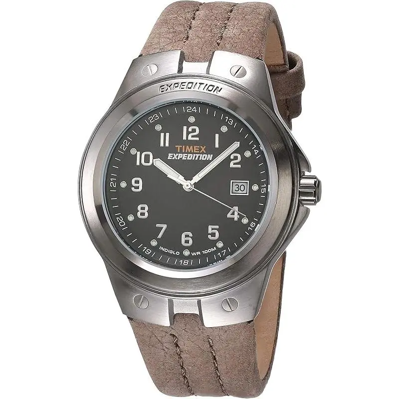 Timex Expedition Field Metal Tech Black/Brown Mens Watch T49631
