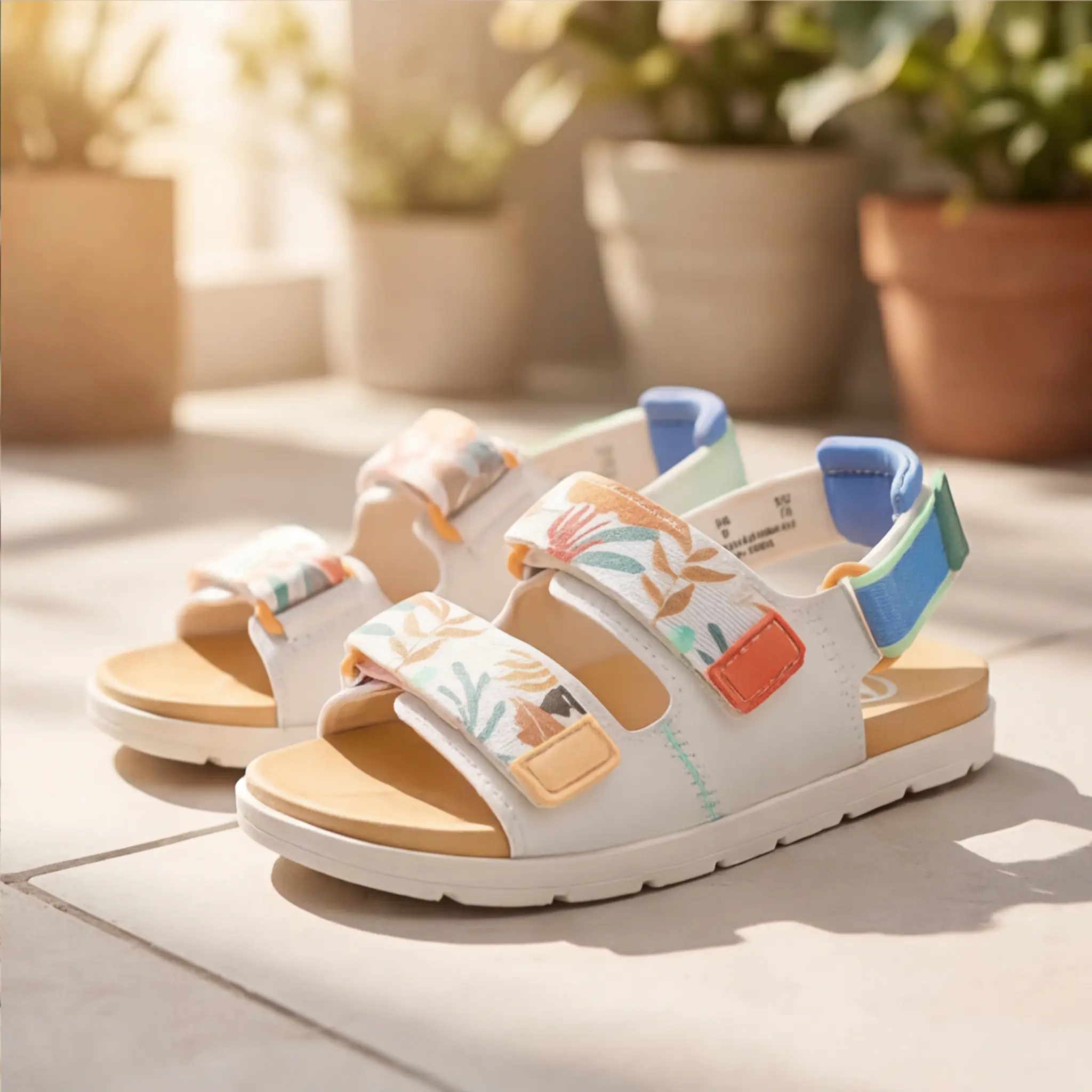 Girls' Platform Casual Sandals with a Light-Up Bowknot, Open Toe, Adjustable Strap, and Cushioned Non-Slip TPR Sole, Light‑Up Fun tiktokshopbacktoschool