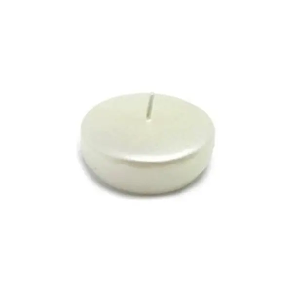 212 MAIN Floating Candle Discs, 24-Pack Unscented Solid Wax Round Water Candles, Pearl White, 2.25 in, 4-5 Hour Burn Time, for Weddings, Parties, Camping (Sports & Outdoor Camping Lights), Party, Gift Candle