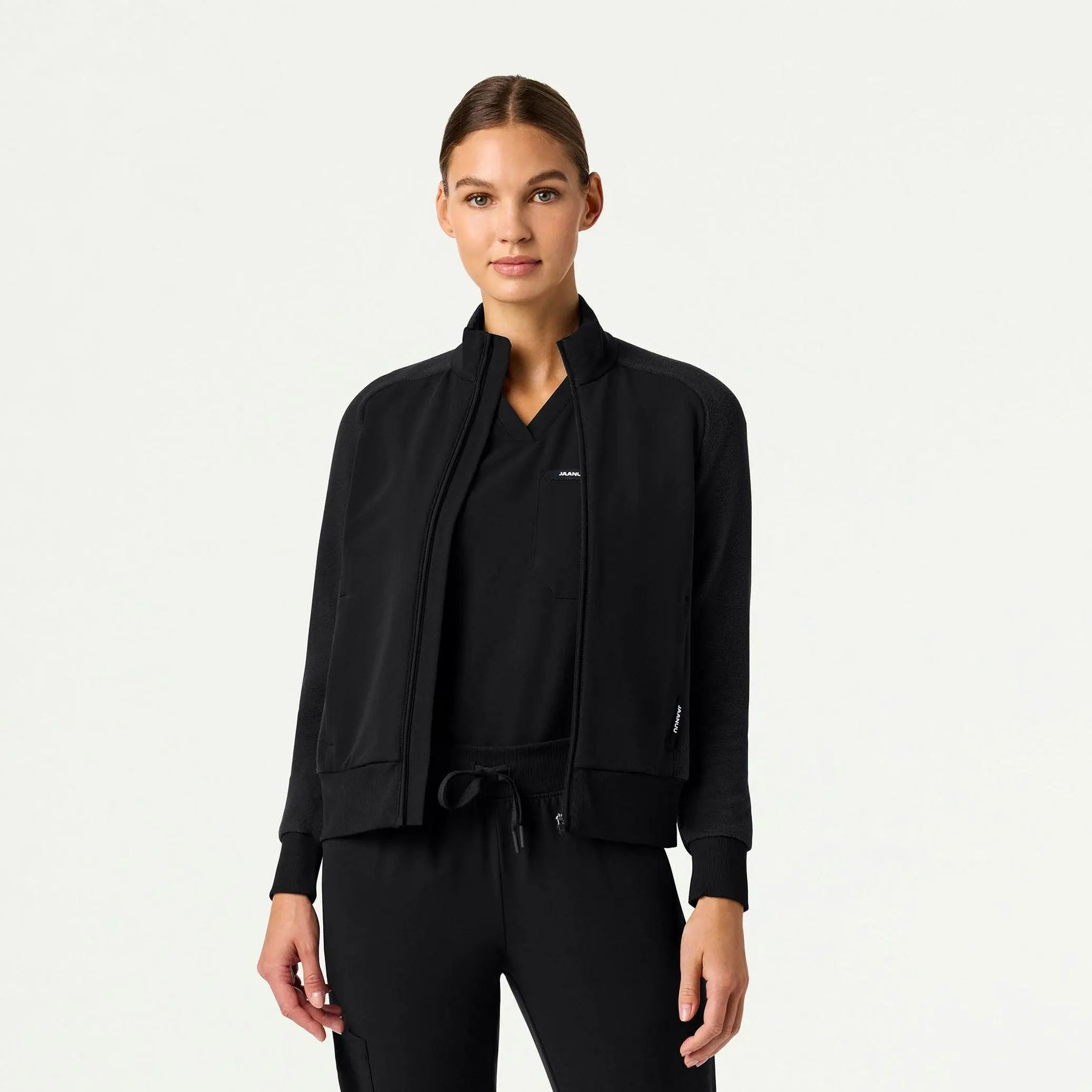 Cloud Hybrid Fleece Jacket - Black