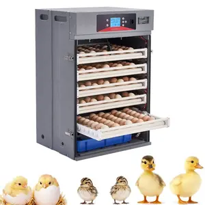 VEVOR 48 Egg Incubator, Automatic Egg Turner with LED Candler, Temperature Display Auto Humidity Control, 360 View Clear Window, Poultry Eggs Incubator for Hatching Chicks Ducks Goose QuailVEVOR Super Brand Day