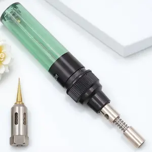 Professional Adjustable Flame Butane Torch Kit Industrial High-Temperature Welding Tool for Electrical Repair Jewelry Making Portable Outdoor Soldering Machine with Windproof Ignition System Complete Toolbox Set