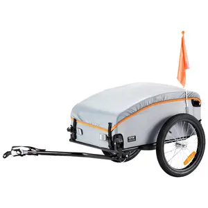 VEVOR Bike Cargo Trailer,  88/100/160 lbs Load Capacity, Heavy-Duty Bicycle Wagon Cart, Foldable Compact Storage with Universal Hitch