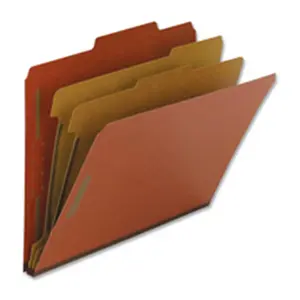 Nature Saver  Classification Folders- Letter- 1 Partition- Red